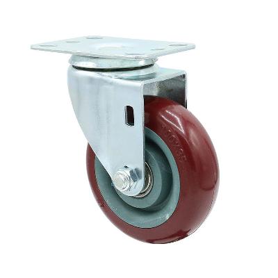 Red Polyurethane ( PU) Wheel 4" X 25mm